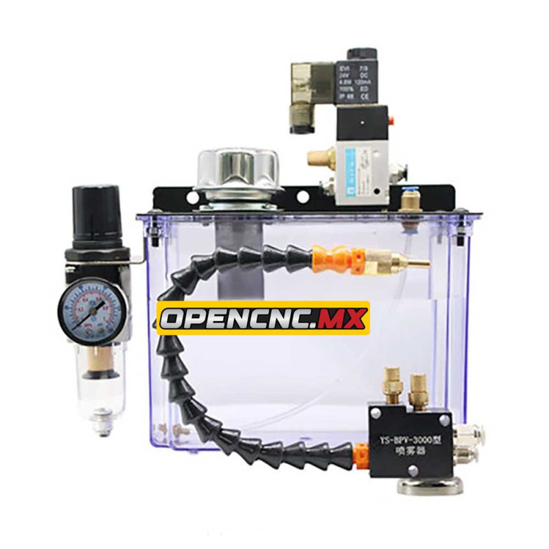 Sistema de Refrigeración por Niebla para CNC y Torno – Con Válvula, Boquilla Flexible y Manguera