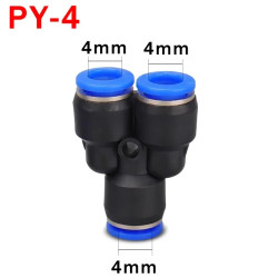 Conector neumático 4 mm en...